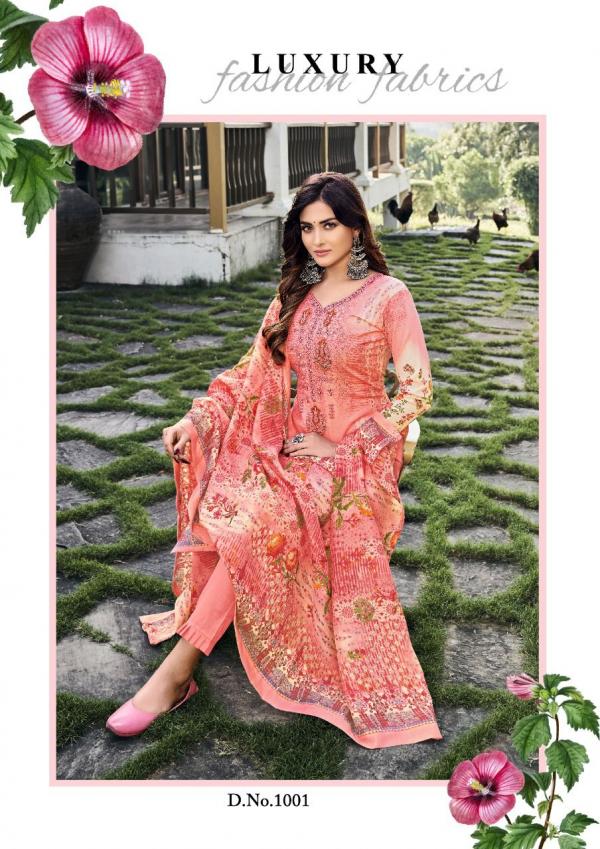 Al Karam Gulfam Vol-1 Cotton Embroidered Dress Material Collection